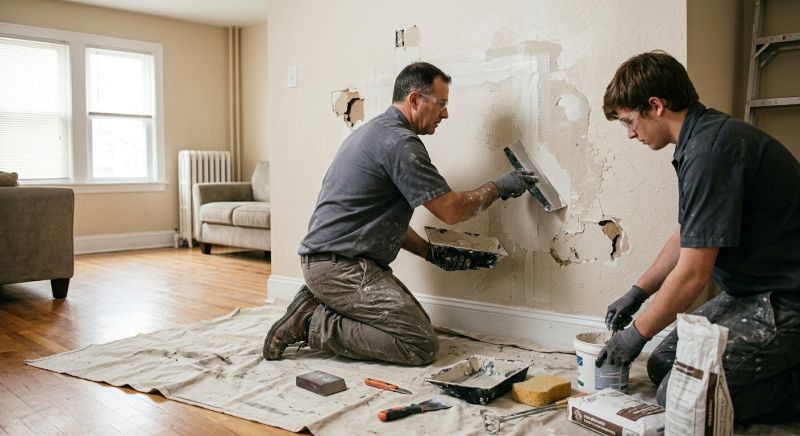 Basement Drywall Repair in Conroe, TX