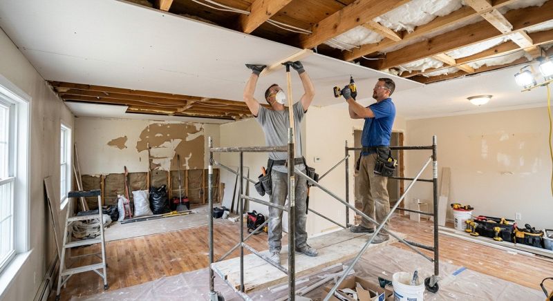 Garage Drywall Replacement in Alpharetta, GA